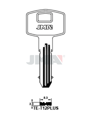 LLAVE EN BRUTO SEGURIDAD JMA TE-T12P