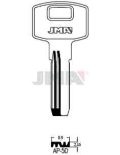 LLAVE EN BRUTO LATON SEGURIDAD AP-5D