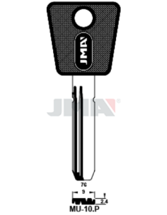 LLAVE EN BRUTO PLASTICO SEGURIDAD MUL-T10P