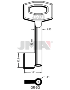 LLAVE EN BRUTO GORJA JMA OR-5G
