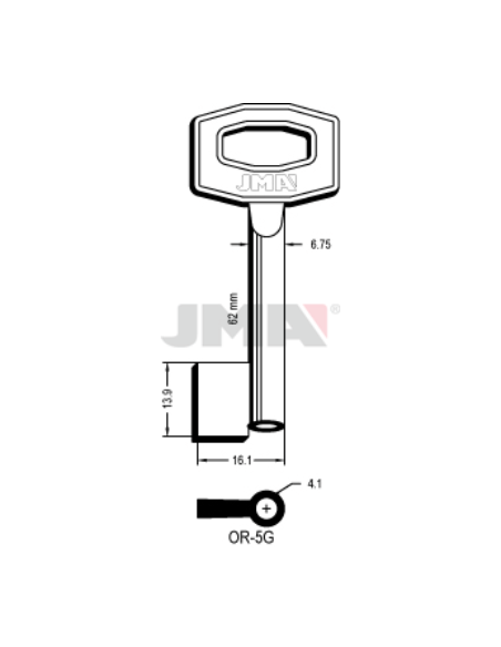 LLAVE EN BRUTO GORJA JMA OR-5G