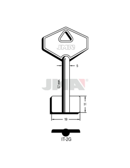 LLAVE EN BRUTO GORJA JMA IT-2G