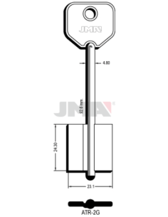 LLAVE EN BRUTO GORJA LATON ATR-2G