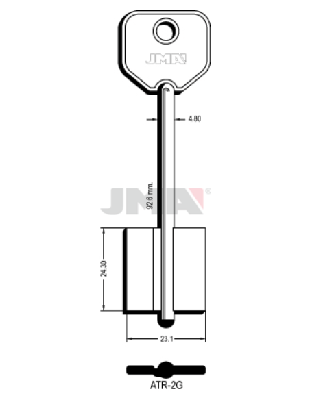 LLAVE EN BRUTO GORJA JMA ATR-2G