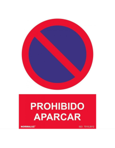 SEÑAL PROHIBIDO APARCAR PVC 210X300MM
