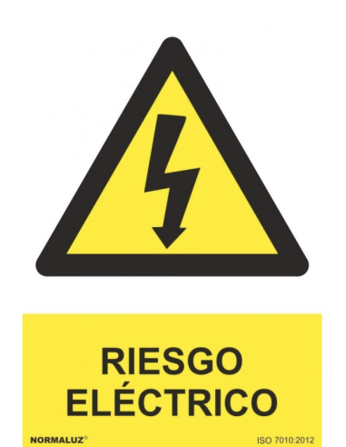 SEÑAL ADH RIESGO ELECTRICO 100X150MM