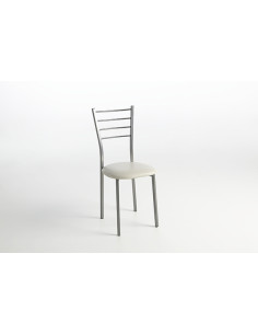 SILLA COCINA METALICA CREMA C/2 unidades