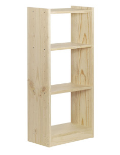 ESTANTERIA LIBRERIA GALA 4 BALDAS PINO MACIZO 49,6 CM