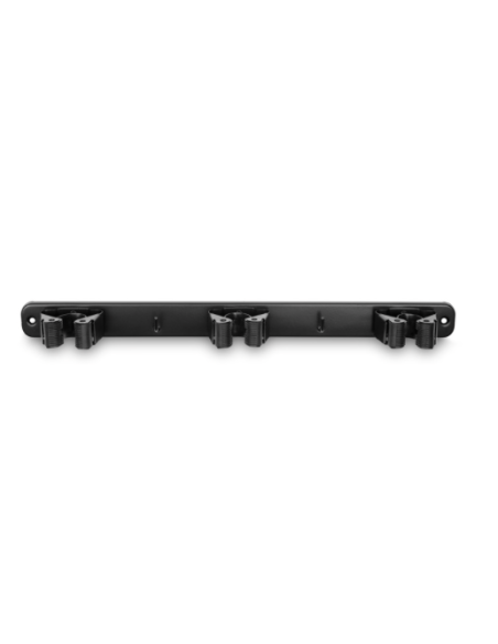 COLGADOR ESCOBAS NEGRO MATE 100X40X120