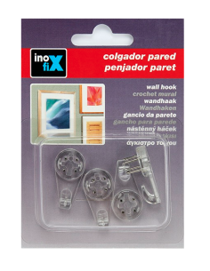 COLGADOR PARED TRANSPARENTE BL4 100X40X120