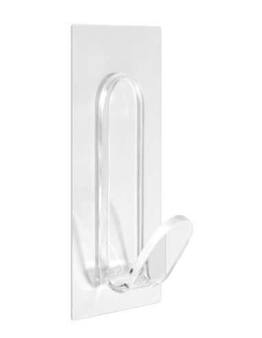 COLGADOR ADH REUTILIZABLE TRANSPARENTE 100X40X120