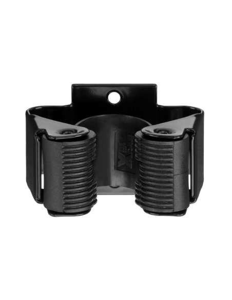 COLGADOR ADH ESCOBAS NEGRO MATE BL2 100X40X120