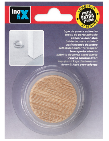TOPE PUERTA ADH PLASTICO-METAL NOGAL AMERICANO 100X40X120