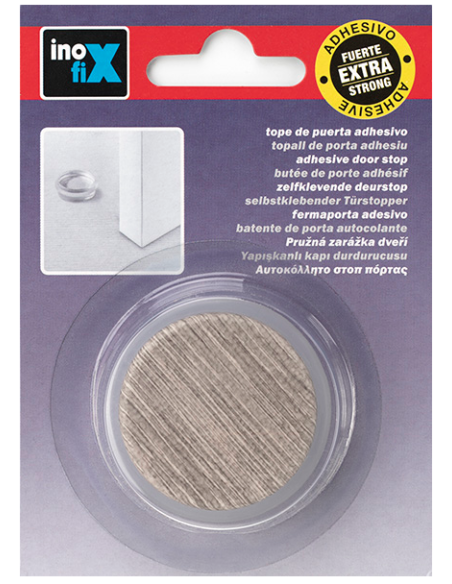 TOPE PUERTA ADH PLASTICO-METAL OLIVO 100X40X120