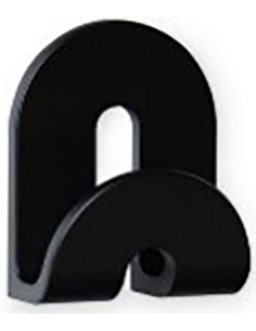 COLGADOR ADH CALMA NEGRO 100X40X120