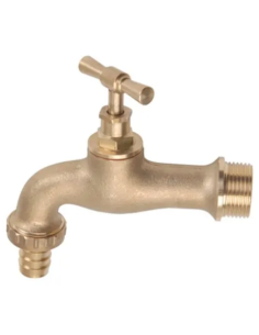 GRIFO JARDIN LATON RACOR MANGUERA PN10 1/2-3/4''