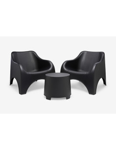 CONJUNTO RESINA CLOUD ANTRACITA 79,5X81X76