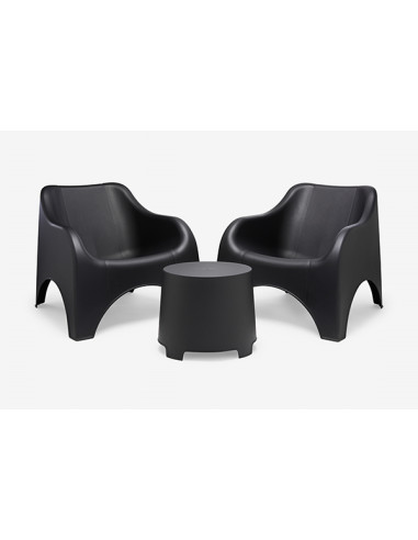 CONJUNTO RESINA CLOUD ANTRACITA 79,5X81X76