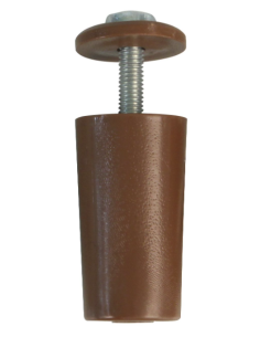 TOPE PERSIANA C/TORNI. MARRON 40MM