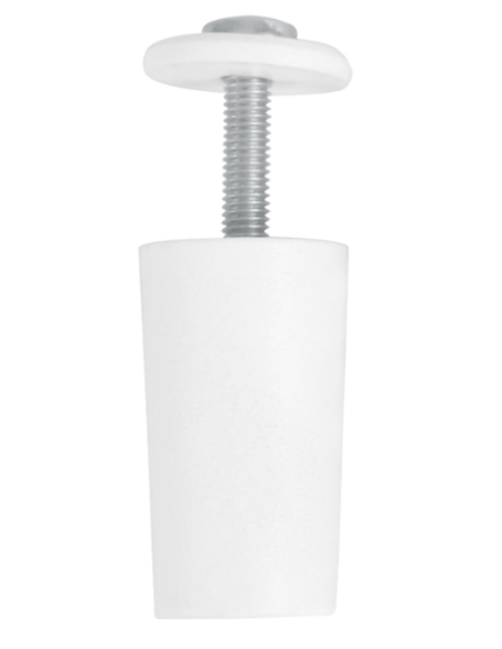 TOPE PERSIANA C/TORNI. BLANCO 40MM