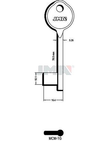 LLAVE EN BRUTO GORJA LATON