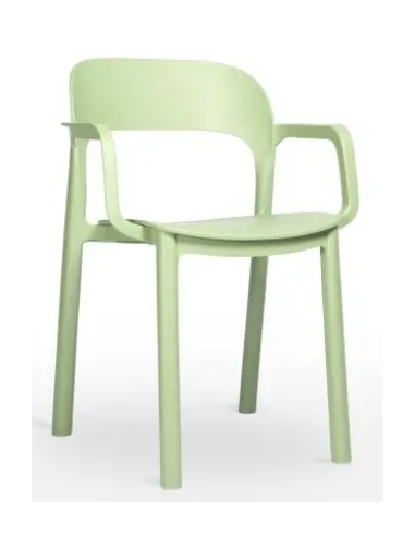 SILLA C/BRAZOS VERDE AGUA ONA