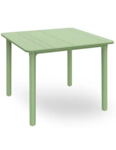 MESA PP RECIC. NOA VERDE AGUA 90X90X74