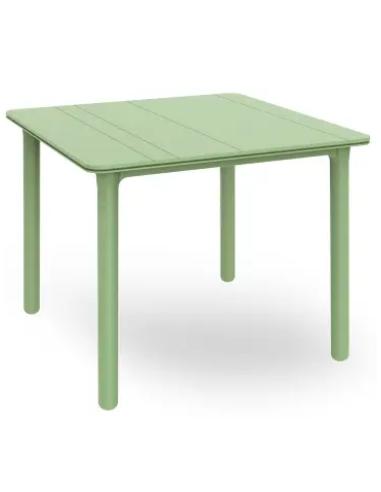 MESA NOA VERDE AGUA 90X90X74 RECICLADA