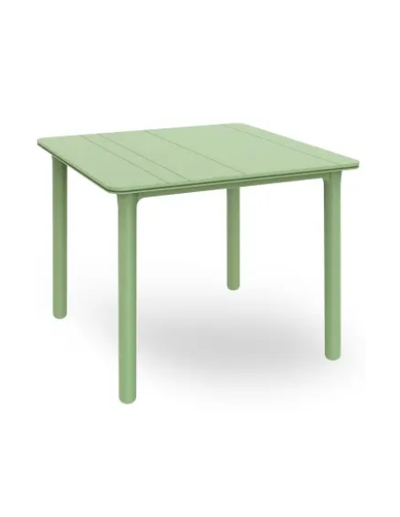 MESA PP RECIC. NOA VERDE AGUA 90X90X74