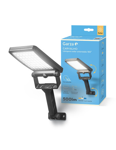 APLIQUE SOLAR CARVALHO 500 LM 40K