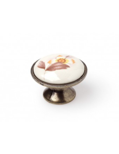 POMO FLOR BLANCO 30 MM