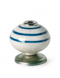 POMO BL. RAYAS AZ 40 MM