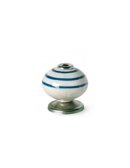 POMO BL. RAYAS AZ 40 MM