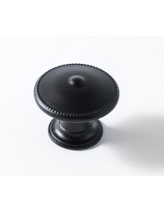 POMO NEGRO MATE ZAMAK 30 MM