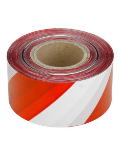 CINTA SEÑALIZACION BLANCO/ROJO 8CMX200 M