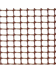 MALLA CUADRADA 20x20 MARRON 1X25 M