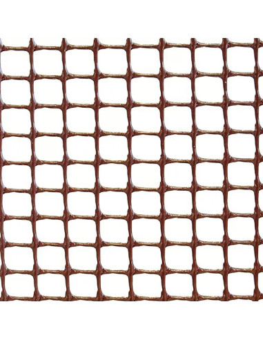 MALLA CUADRADA 20x20 MARRON 1X25 M