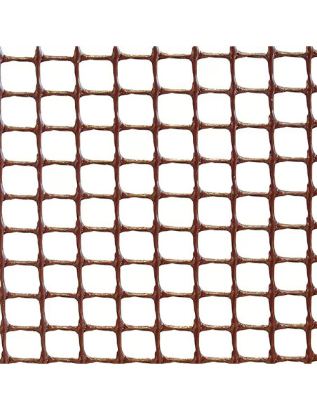 MALLA CUADRADA 20x20 MARRON 1X25 M