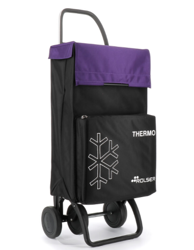 CARRO COMPRA TERMO NEGRO/MALVA 46L