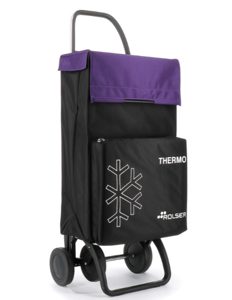 CARRO COMPRA TERMO NEGRO/MALVA 46L