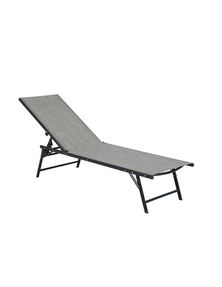 TUMBONA CERDEÑA ACERO 5P GRIS 100X40X120