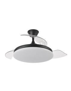 VENTILADOR TECHO CIERZO 3 ASP RETRACT NEGRO 107 CM