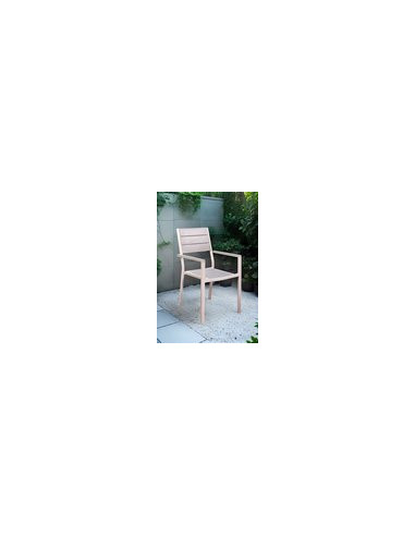 SILLON ACER/HDPE GENOVA 61.5X55.5X