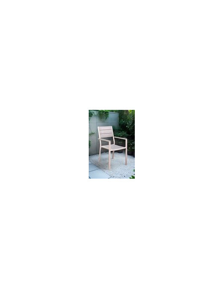 SILLON ACER/HDPE GENOVA 61.5X55.5X