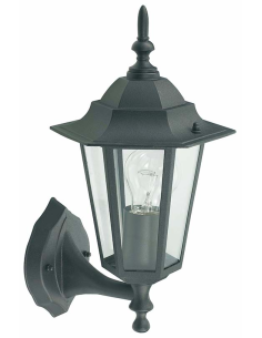APLIQUE ASCENDENTE ORLANDO NEGRO E27 60 W