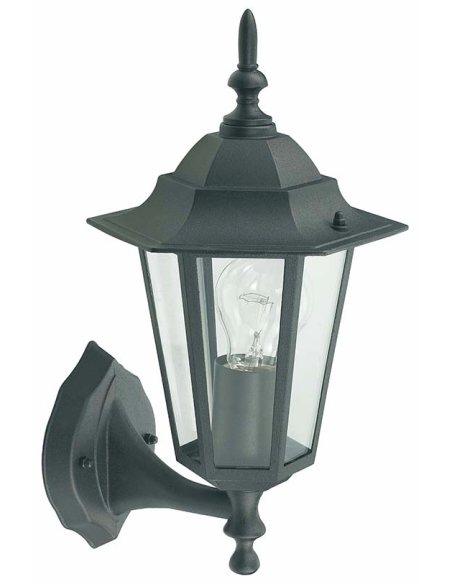 APLIQUE ASCENDENTE ORLANDO NEGRO E27 60 W