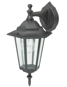 APLIQUE DESCENDENTE ORLANDO NEGRO E27 60 W