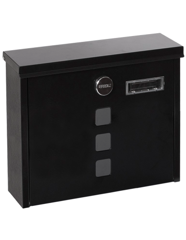 BUZON EXTERIOR ACERO CHANCE NEGRO