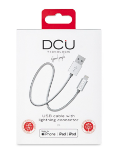 CONEXION USB -MIFI IPHONE PLATA ALUMINIO 1 M