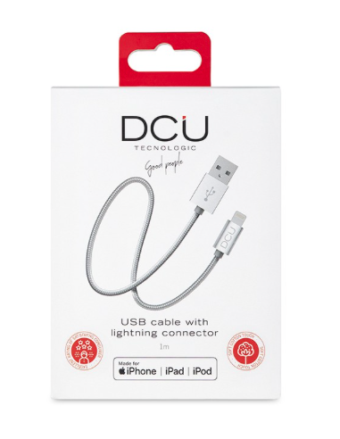 CONEXION USB -MIFI IPHONE PLATA ALUMINIO 1 M